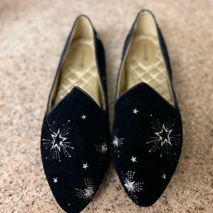 Birdies size 10 black velvet The Heron shoe